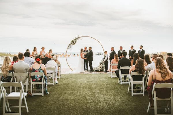 wedding ceremony on Clearwater Beach