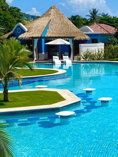 Swimming pool at the Sandals resort Southcoast in Whitehall Jamaica