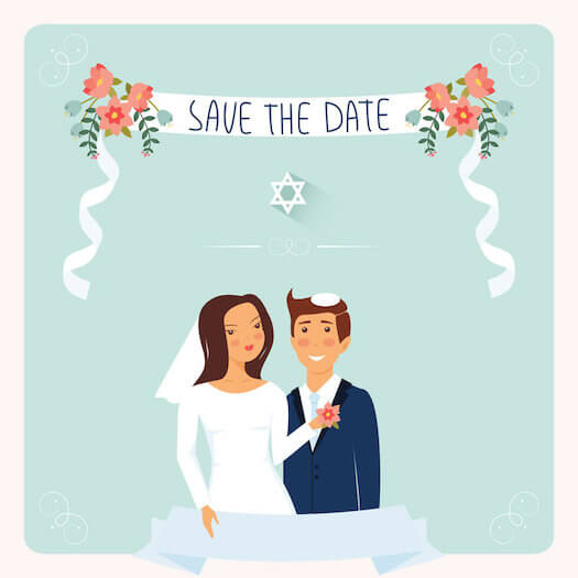 Save the date for Jewish weddings