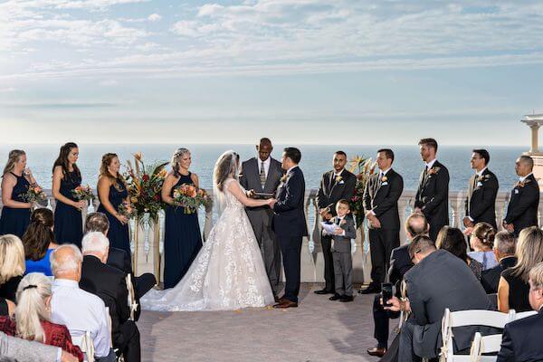 Wedding ceremony on the Sky Terrace of the Hyatt Regency Clearwater