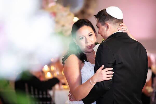 Jewish bride and groom during thier first dance at the Hyatt Regency Clearwater Beach