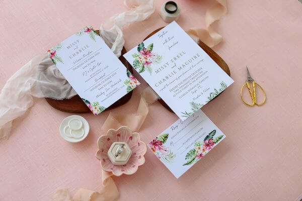 wedding invitations for a garden wedding