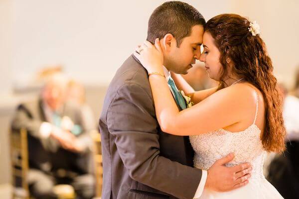 newlyweds first dance at the Hyatt Clkearwater Beach