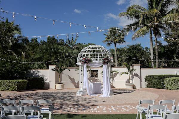 garden wedding at the florida botanical gardens