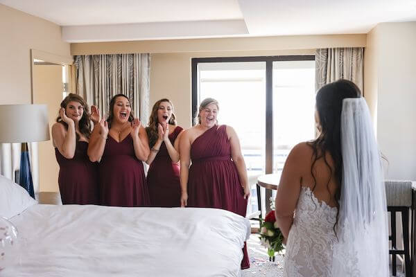 Tampa bride's reveal to her wedding party