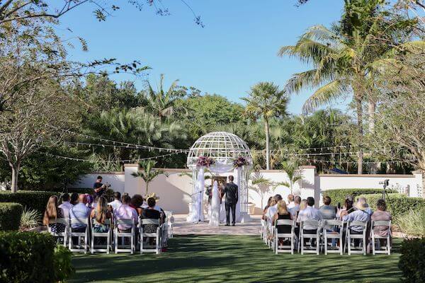 Garden wedding at the Florida Botanical Gardens