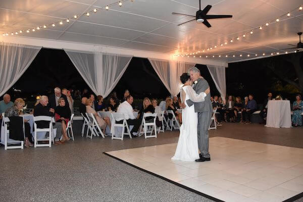 bride and groom's first dance