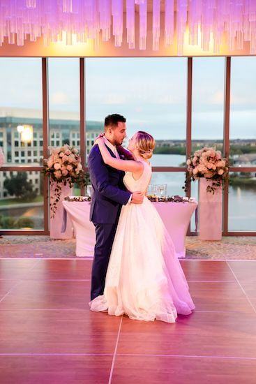 Bride and groom's first dance in the Caribbean Ballroomat The Westin Tampa Bay