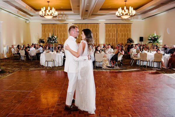 bride and groom's first dance