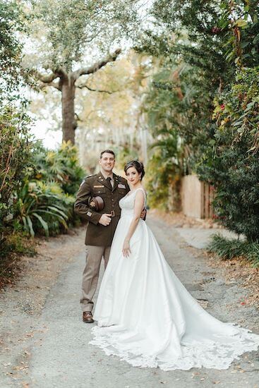 Tampa Bay bride and groom