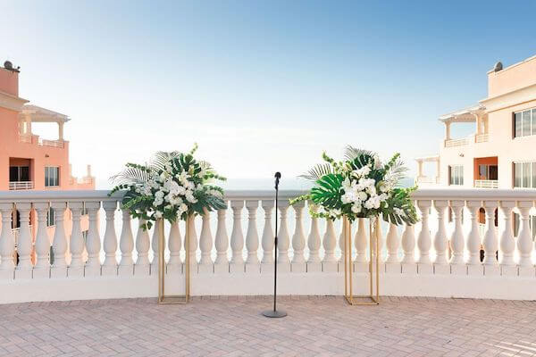 ceremony decor at the Hyatt Regency Clearwater Beach 