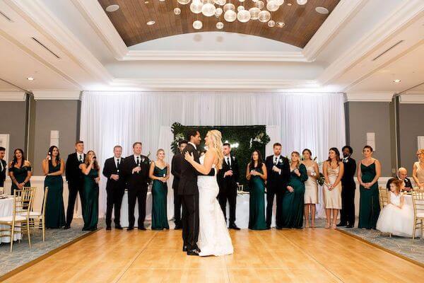 bride and groom's first dance