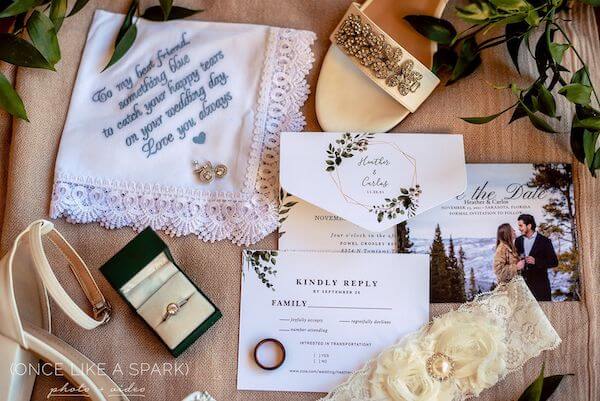 a sarasota couple's wedding day accessories