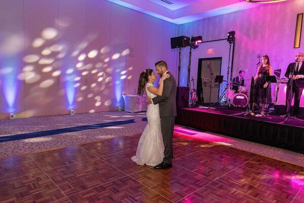 couple's first dance as husband and wife