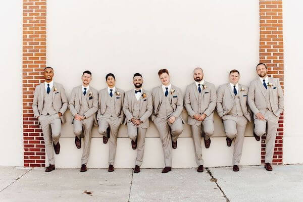 Groom and his groomsmen 