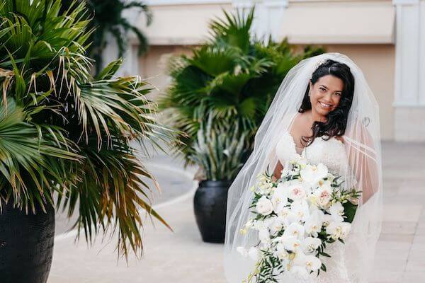 Beautiful bride at the Sandpearl Resort