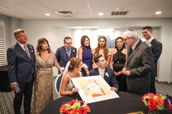 Ketubah signing at The Don Cesar