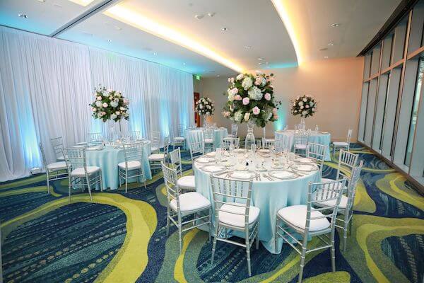 Wedding reception at the Opal Sands Resort