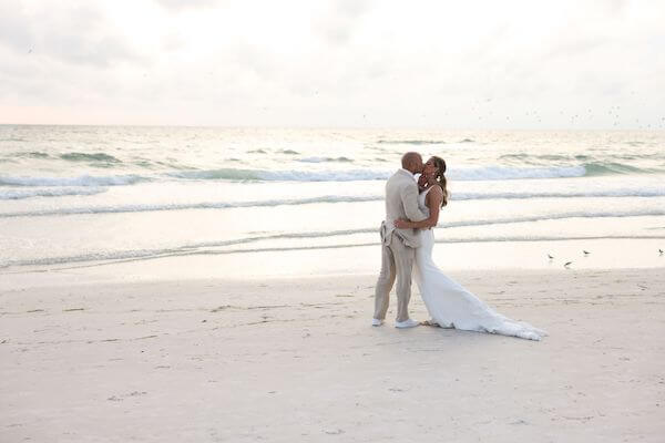 Sunset wedding photos