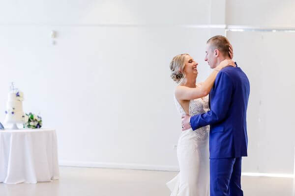 Bride and groom's first dance as husband and wife