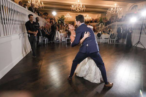 Bride and groom's first dance at their Don Cesar wedding reception