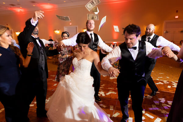 traditional Greek Dancing at a Palm Harbor wedding 