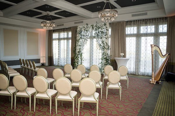 Intimate wedding reception at The Birchwood