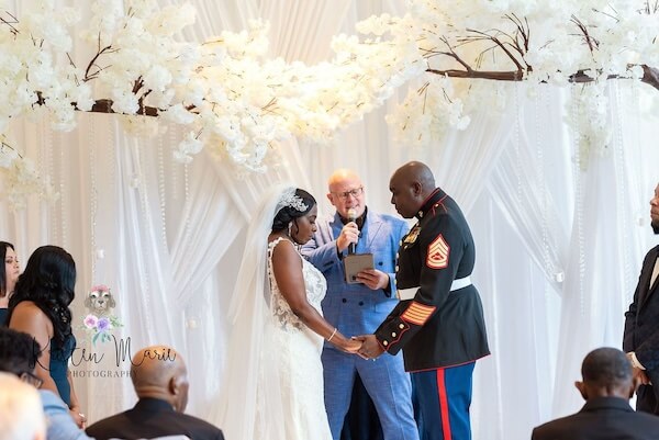 Wedding ceremony at the Tampa Garden Club