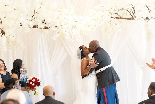 Wedding ceremony at the Tampa Garden Club