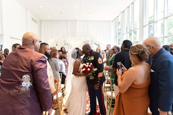 Wedding ceremony at the Tampa Garden Club