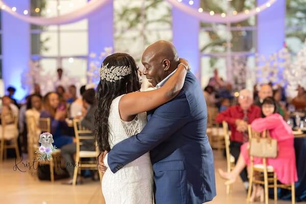 Bride and groom's first dance