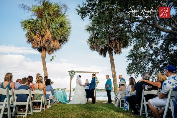 Beach-themed wedding in Clearwater Beach