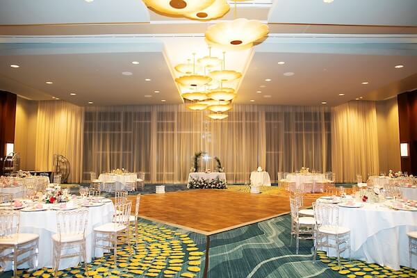 Wedding reception at the Opal Sands Resort on Clearwater Beach.