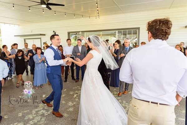 Last dance at an afternoon wedding reception at Davis Islands Garden Club!