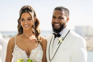 Bride and groom after thier clearwater wedding ceremony.
