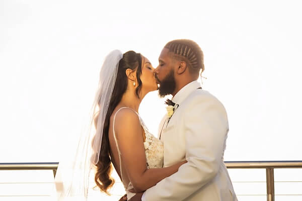 An outdoor wedding ceremony at the Opal Sands Resort.