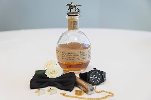 A grooms personal wedding items.