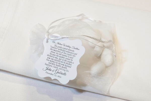 Jordan Almonds for a Clearwater wedding reception.