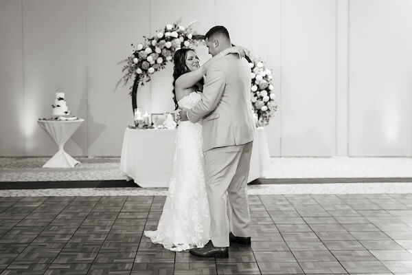 A bride and groom's First Dance.