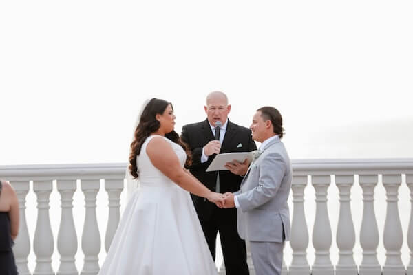 A wedding ceremony on the Hyatt Regency Clearwater Beach's Sky Terrace.