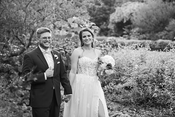 Wedding portraits at Sunken Gardens in St. Petersburg, Florida.