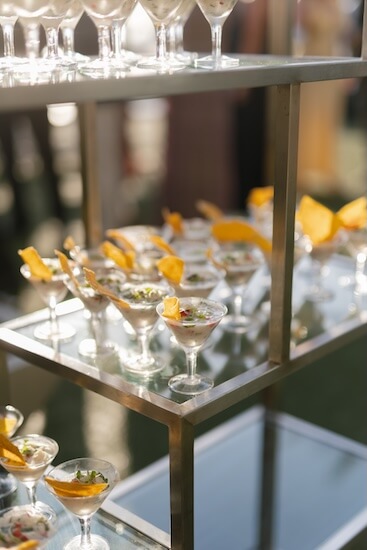 A display of Ceviche during a cocktail hour at the Opal Sands Resort on Clearwater Beach.