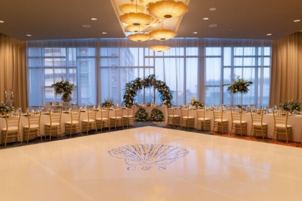 Wedding reception at the Opal Sands Resort on Clearwater Beach.