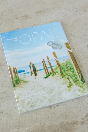 Wedding ring photo at the Opal Sands Resort.