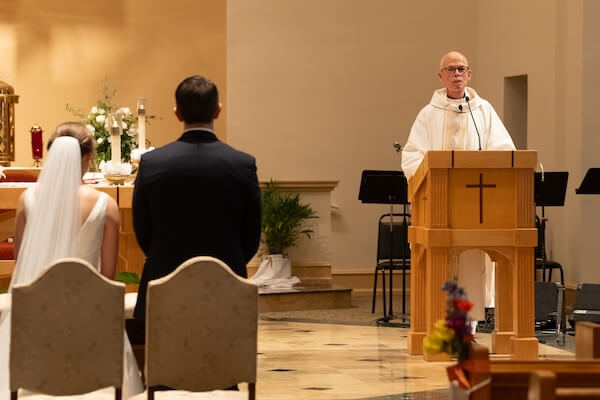 A Nuptial Mass at St. Paul's Catholic church in St. Petersburg. Florida.