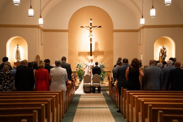 A Nuptial Mass at St. Paul's Catholic church in St. Petersburg. Florida.