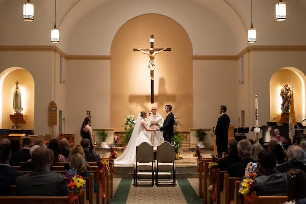 A Nuptial Mass at St. Paul's Catholic church in St. Petersburg. Florida.