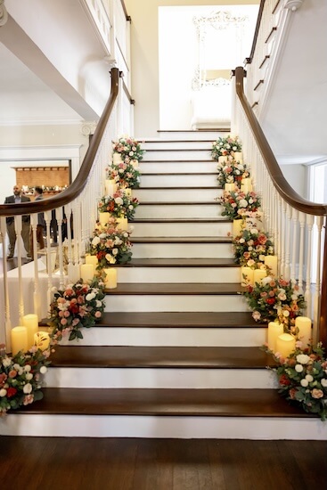 Staircase of the beautiful Orlo Mansion in Tampa, Florida.