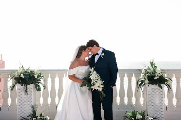 A rooftop wedding in Clearwater Beach.