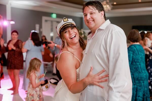 A Clearwater Beach wedding with a packed dance floor.